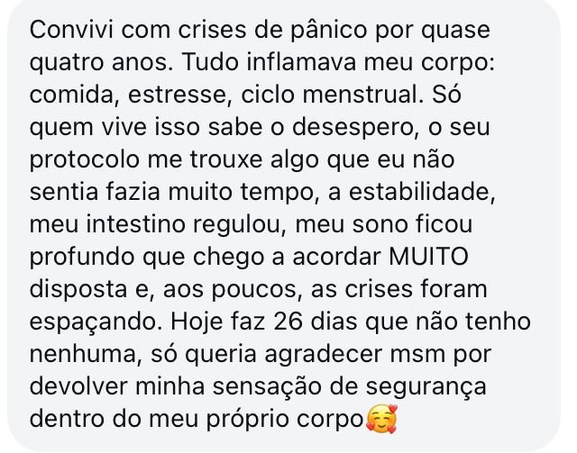 Depoimento sobre ansiedade