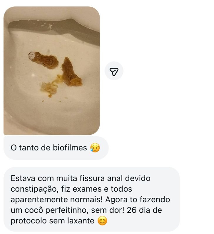 Depoimento sobre constipação e intestino